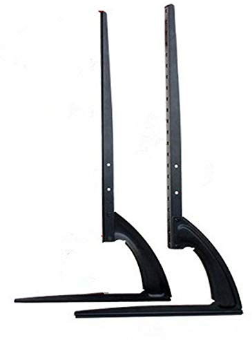 Begoniape Universal TV Standfüße Ständer, Höhenverstellbar TV Fernseher bis 35kg, Tisch TV Füße Halterung Beine mit Montagezubehör 2,5 mm Dicker Stahl 69.3 x 35.5cm