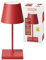 SIGOR Nuindie 2.0 mini - Dimmbare kleine LED Akku-Tischlampe Indoor & Outdoor, IP54 spritzwassergeschützt, Höhe 25 cm, aufladbar mit USB-C, 12 h Leuchtdauer, feuerrot