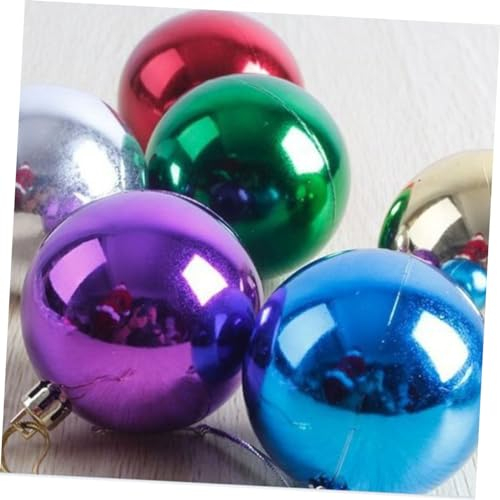 GRIRIW Weihnachtskugeln Weihnachtsbaum Party dekorative Kugeln rote Verzierungen Christbaumkugeln weihnachtsdeko Christbaumschmuck Ornament Weihnachten Ball Zubehör Dekorationen Anhänger