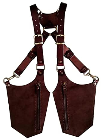 Leder-Achselhöhlenbeutel mit Anti-Diebstahl-Fell, Unterarm-Gurt-Umhängetasche, Herren-Outdoor-Handy-Tasche Leder-Achselhöhlen-Tasche