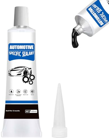 Karosseriekleber Schwarz, 100 ml Scheibenkleber Auto Karosseriedichtmasse, Schnelle Aushärtung, Hohe Temperaturbeständigkeit, Geeignet für Autotüren, Autofenster, Autodächer