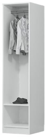 Kleiderschrank Woody Fashion | 45 x 52 x 190 cm | Scharniertür nicht enthalten
