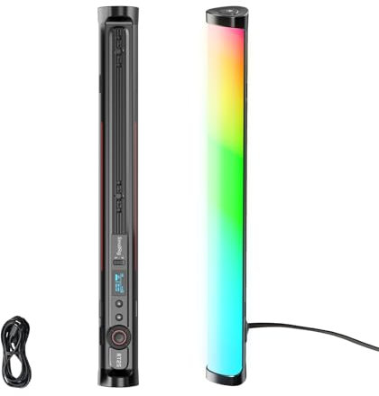 SMALLRIG RT25 RGB Tube Light Stick, 25W RGBWW Led Light Wand, IP54 Waterproof Light Bar, CRI96+, TLCI98+, 2500-10000K, for Photography 4343
