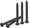 DTGN #8x1-1/2 Phillips Pan Head Self-tapping Screw - 25Pack - Black Oxide 304 Stainless Steel Sheet Metal Screws Wood Screws