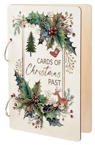 SUPERDANT Thema Weihnachten Grußkartenalbum Halter Buch Für Weihnachtskarten Weihnachts Postkarten Grußkarten Organizer Weihnachten Fotos Grußkarten Binder OHNE RINGE
