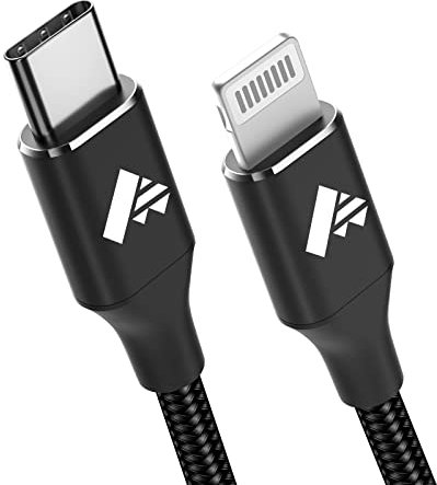Aioneus Câble USB C vers Lightning 2M [Certifié MFi] Câble USB C iPhone Chargeur Rapide Power Delivery Fil Lightning USB C pour iPhone 14 13 12 11 Pro Max Mini XR XS Max X 10 8 7 SE 2020, iPad