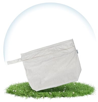 Hinzling Wetbag (Vanilla Sprinkles Duo) – 2 in 1 Nasstasche für saubere und dreckige Stoffwindeln – Nachhaltige Wetbags aus recyceltem Polyester – Wetbag für Kindergarten und Unterwegs – Wetbag