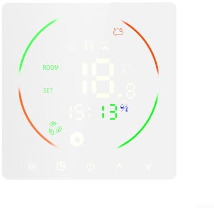 Zilimontt Termostato WiFi con calefacción por suelo radiante de agua y control de caldera programable, controlador de caldera de gas de agua, controlador de calefacción eléctrico, termostato de