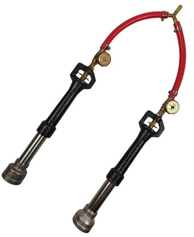 Replacements Dual Propane Burner Gas Forge with Air Choke Casting Tools for Blacksmith Knife Making Melting Metal Furnace Farrier