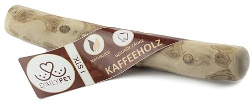 DAILY PET Kaffeeholz für Hunde - Robustes Kauholz für Welpen - Langlebige Kauwurzel für Hunde - Kaustange Natürliches Kauspielzeug - Welpenspielzeug - Größe: XS