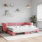 Genérico Wenjingqi-3196694 Schlafsofa, Samt, Rosa, 90 x 200 cm
