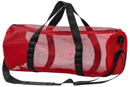 Generico Niedrige Duffe - Faltbare MESH-Diventasche, wasserdichte zylinderförmige Netztasche | Tasche für Tauchausrüstung