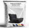 Aiire Funda Puff Salon de Lujo - Sofa Puf Gigante XXL Moderno sin Relleno Incluido - Puffs Grandes para Adultos o Decoracion Habitacion Juvenil - Bean Bag Chair Negro
