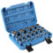 CPROSP 19 Pcs Jeu de Douiles 12 Pans 1/2 8-32mm, clé à Douille 12 Pans 1/2 Jusqua 36mm Acier CR-V, Avec un étui Solide et Facile à Ranger