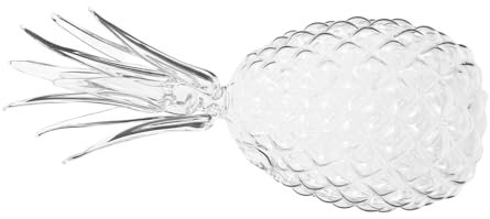 Vaso de vidrio de piña con pajita, divertido vaso para jugo, cócteles y bebidas, perfecto para fiestas de verano, eventos de playa y uso doméstico