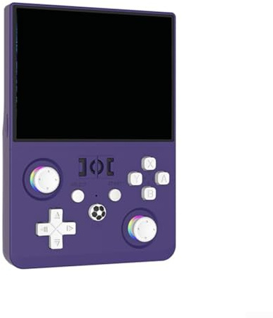 Console portatile retrò portatile per R36MAX2 con oltre 18000 giochi, schermo IPS HD da 4,5 pollici, 30+ emulatori e cavo USB (indaco)