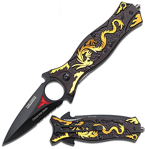 Tac Force TF-707GD Taschenmesser Schwarz, Klingenlänge: 8,3cm