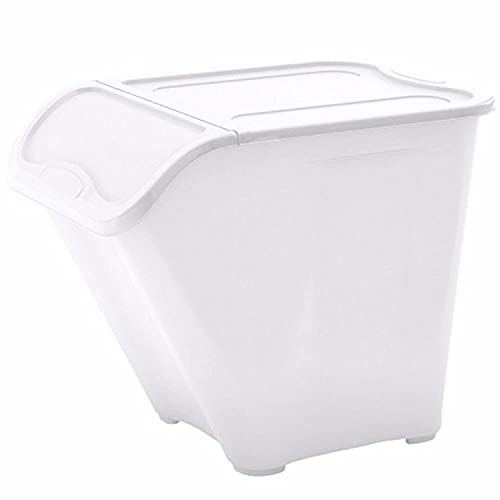 Kis Aufbewahrungsbox All In Box 39 Liter in weiß, Plastik, 54.5x38.5x32 cm