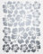 WANDfee Wandtattoo Hibiskus Blumen Hibiskusblüten FARBWUNSCH silber Wandsticker Wandaufkleber Fliesenaufkleber