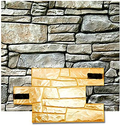 Granite Mat Stamp Texturing Slate Pattern Stone Decorative Concrete Cement Imprint Texture Stamp Mat Polyurethane Stamping