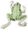 Neue Nette Kristall Frosch Form Brosche Clip Tier Schmuck Geschenke