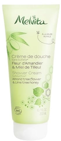 Melvita crème de douche fleur d'amandier & miel de tilleul 200ml