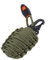 SHOP-STORY - Grenade de Survie - kit de 21 Pièces avec Mousqueton - Vert