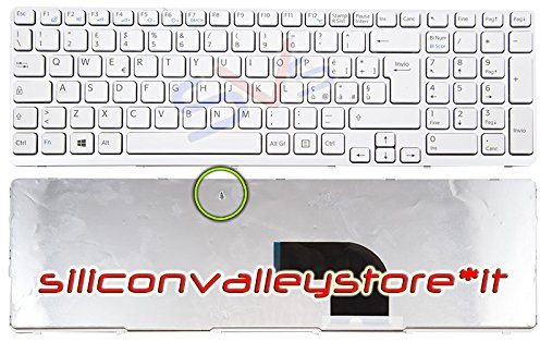 Siliconvalleystore Tastiera Italiana Bianca per Notebook Sony Vaio 149094711IT