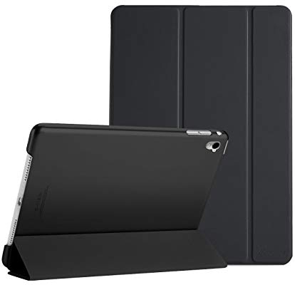ProCase Smart Case for iPad Pro 9.7 2016 (Model: A1673 A1674 A1675)), Ultra Slim Lightweight Stand Shell Cover with Translucent Frosted Back for iPad Pro 9.7 Inch 2016 -Black