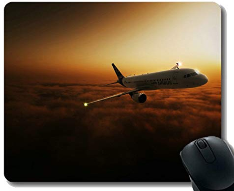 Mousepad Anti-Rutsch-Mauspad, Auto Airbus A320 Mauspad für Office-Desktop oder Gaming-Mauspad