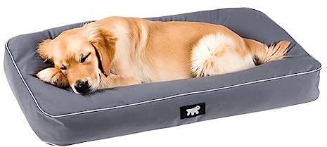 Ferplast Panier Chien Chat - Coussin Orthopédique Chien - Lavable en Machine - Tapis Chien - Lit Chat Chien - Imperméable & Anti-Rayures - Rembourrage Amovible - Polo, 110 x 70 xh 8 CM, Gris
