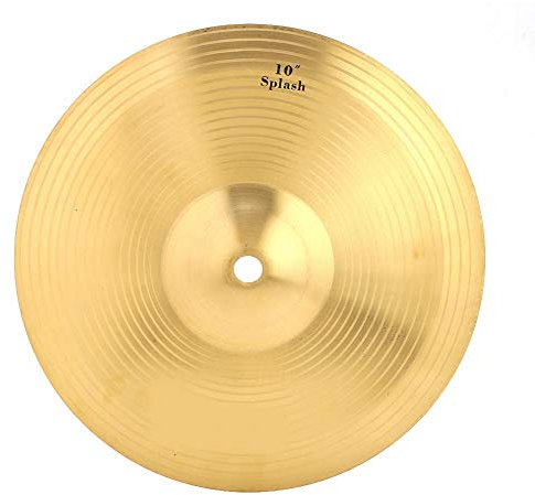Splash Cymbal, Accesorio de Instrumento Musical para platillos Splash Cymbal de latón Duradero de 10 Pulgadas para batería Platillos De Bateria