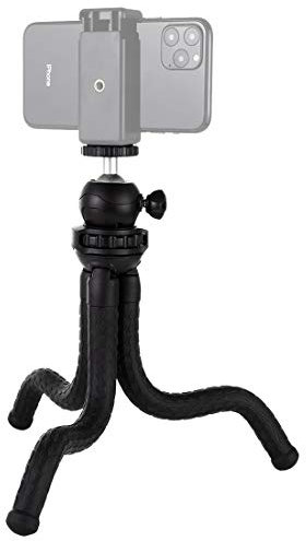 PULUZ Flexible Camera Tripod, Mini Octopus Flexible Tripod Holder with Ball Head for oPro/Action Cam/DSLR Canon Nikon Sony, Smartphone Size: 11.81X1.97 inch