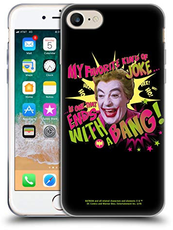 Head Case Designs Licenza Ufficiale Batman TV Series Joker con Il Botto Arte Personaggio Cover in Morbido Gel Compatibile con Apple iPhone 7/8 / SE 2020 & 2022