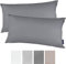 SLEEPWISE 2er Set Premium Kissenbezug 40 x 80 cm, ÖKO-TEX Kopfkissenbezug mit verdecktem Reißverschluss, Pflegeleicht, Atmungsaktiv, Superweicher Kopfkissenbezug 40x80, Weiß