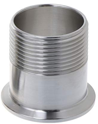 Folewr Edelstahl Sanitär Außengewinde Hülse Rohr Fitting Tri Clamp Adapter