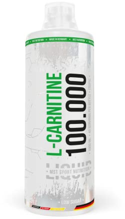 L-Carnitine 100 000 Flüssig 1 L | MADE IN GERMANY | 40 Portionen | karnitin hochdosiert | MST Nutrition