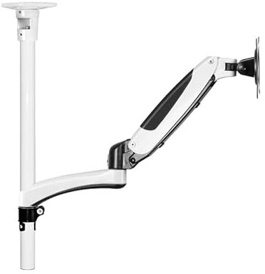 Monitor Arm Ceiling Mount Monitor Bracket, Multifunctional Air Pressure Monitor Hanger, Full Motion Monitor Stand Arm for 15-27 Screens, Holds up to 17.6lbs Adjustable Monitor Stands