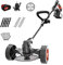 Tondeuse à Gazon électrique 1880W Coupe Gazon sans Fil Longueur Coupe réglable Outils de Jardin Domestique avec Batterie au Lithium