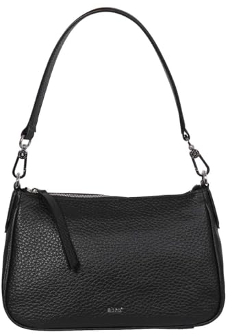 Abro Unisex-Erwachsene Bolso THEA Stofftasche, Black/Nickel