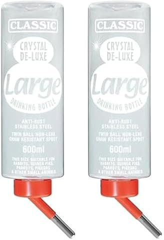 ARQUIVET Abreuvoir Classic 600 ML pour Les rongeurs - Dispensateur d'eau pour Les Petits Animaux (Lot de 2)