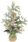 Flair Flower Gesteck aus Tanne Beeren/Zapfen im Topf Weihnachtsarrangement Weihnachtsblumen Kunstblume Winterblume Blume Pflanze Zweige Arrangement Weihnachtsdeko Tischdeko Weihnachten Tannenbaum