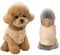 Yanmucy Dog Sweaters for Small Dogs Warm Dog Hoodie Puppy Sweatshirt with Leash Hole Winter Dog Fleece Jackets Vest for Chihuahua Teacup Yorkie Cat (Coffee, M)