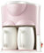 Cafetera de goteo Cafetera Cocina Máquina doméstica extraíble y lavable Tetera Leche para regalo Espress automático (Color: Rosa) (Rosa)