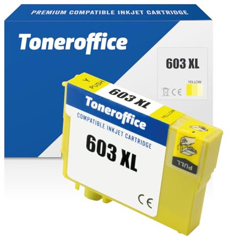 603 Druckerpatrone XL kompatibel mit Epson 603 XL Druckerpatronen Gelb C13T03A44010 (ca. 550 Seiten)
