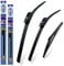 alca Germany Fits Dacia Sandero 2015-2020 Set of 3 Windscreen Wiper Blades Super Flat Front Rear 2220BL 11L ASF2220BL11L