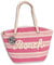 Robin Ruth Strandtasche Baumwolle Polyester rosa beige OTG2200A Baumwolle Strandtasche
