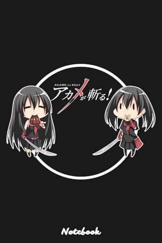 Chibi Akkame And Kurrome Notebook: Sketchbook_ 6x9 inches, 120 dotted pages, notebook, planner, journal, organiser, bullet journal