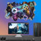 KAIRNE 3D Gamer Poster,Gaming Wall Sticker for Boys Bedroom,Gamer Wall Decals Xbox,Game Wall Art,Kids Room Accessories Removable Wall Art Game Decor for Teen 82CM×53CM