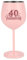 Livole 40th Birthday Gifts for Women, Ladies Birthday Gifts, 40 & Fabulous, Unusual Gifts for Mum on Her Birthday, 40th Wedding Anniversary Party Decorations, Mum Birthday Gifts, 18oz Wine Glasses
